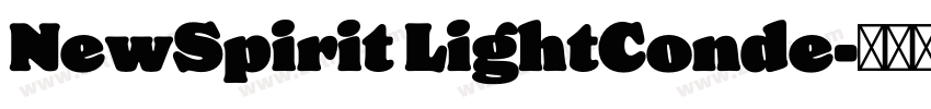 NewSpirit LightConde字体转换